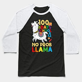 100 days of school no probllama Baseball T-Shirt